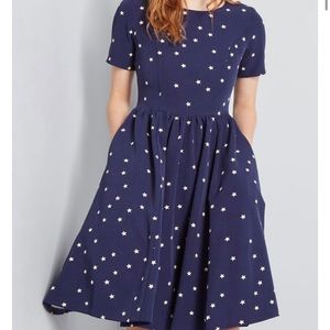 ModCloth Factually Classic A-line dress w/ pockets
